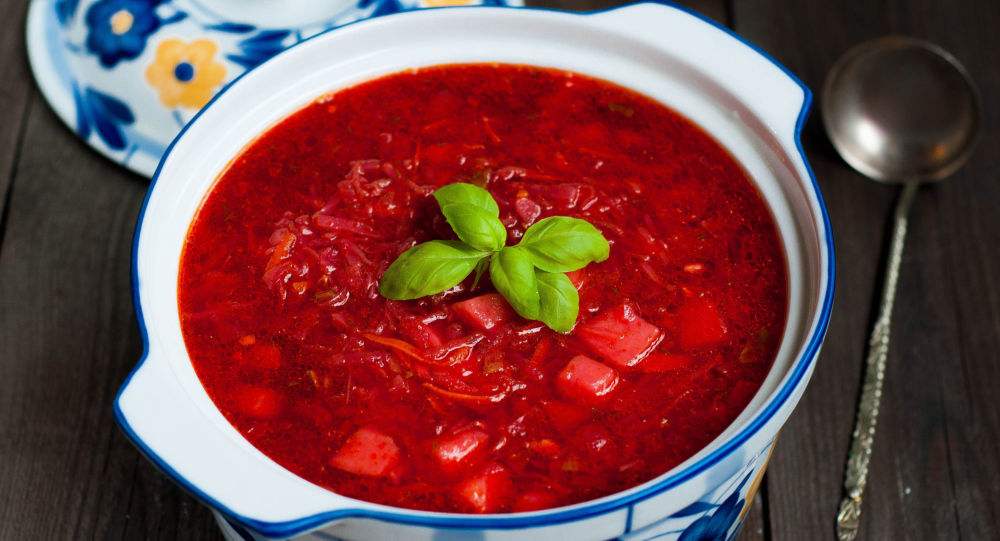 西式汤品-冷红菜汤